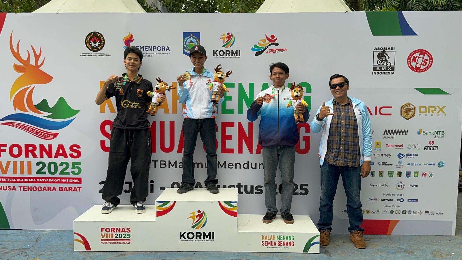 DIY Sukses Pertahankan Peringkat 10 Besar di Fornas VIII NTB 2025